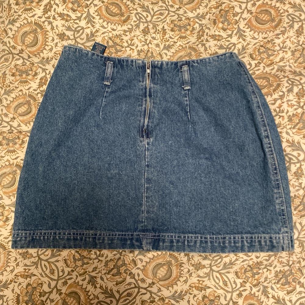 Express Blue Denim Mini Skirt
